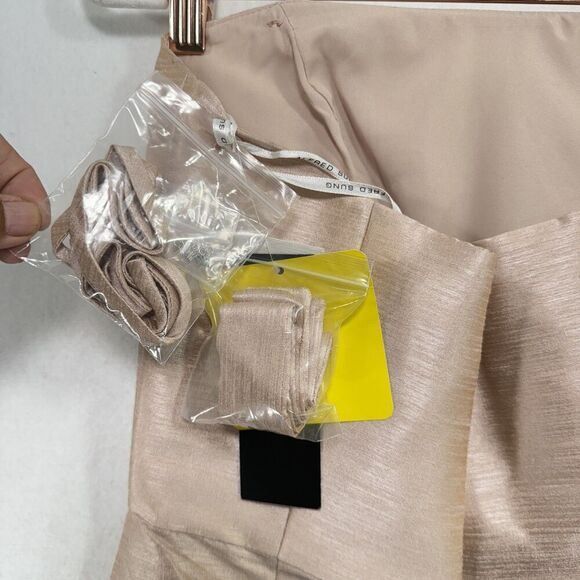 Alfred Sung Dress Women 4 Strapless or With Straps High Low Formal Pockets NWT - Picture 6 of 14